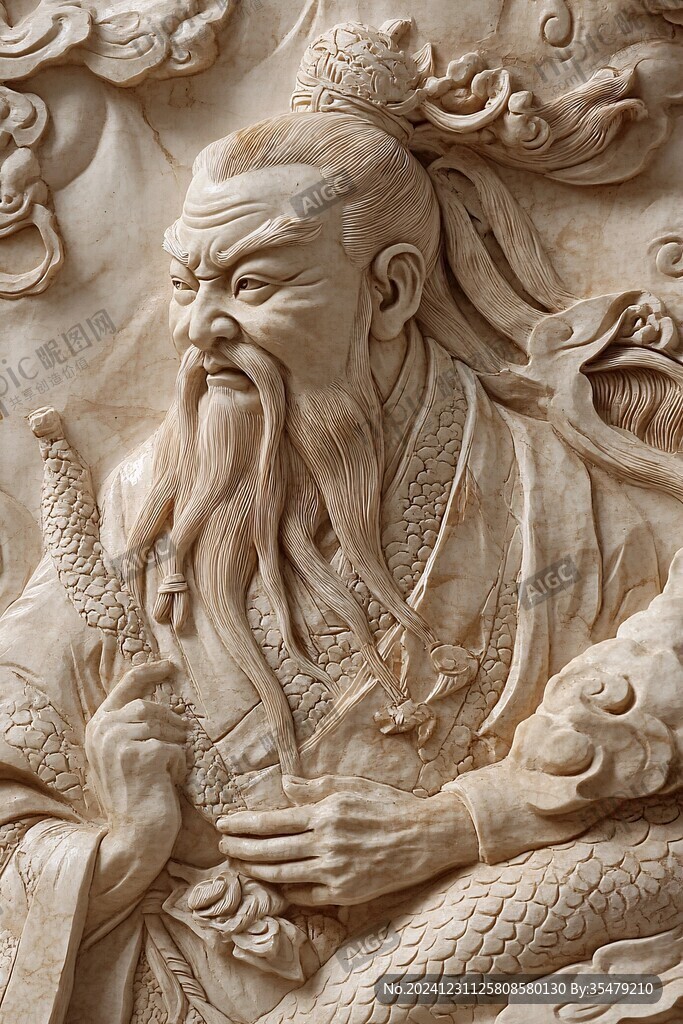 寿星浮雕效果图