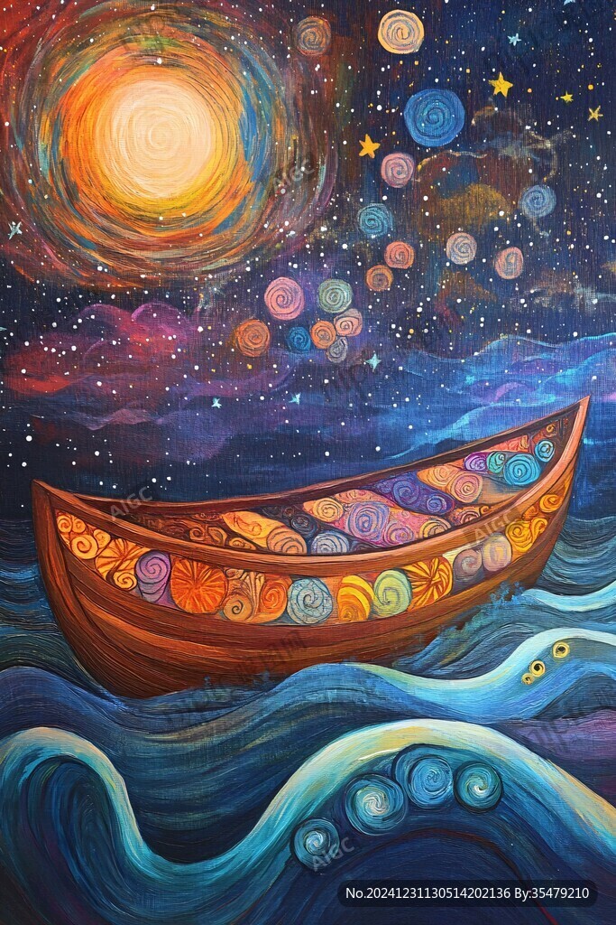 星月河幻想插画