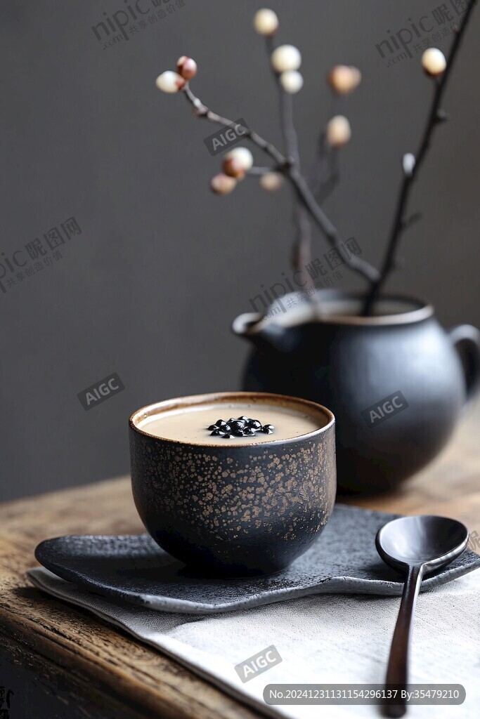 黑芝麻奶茶
