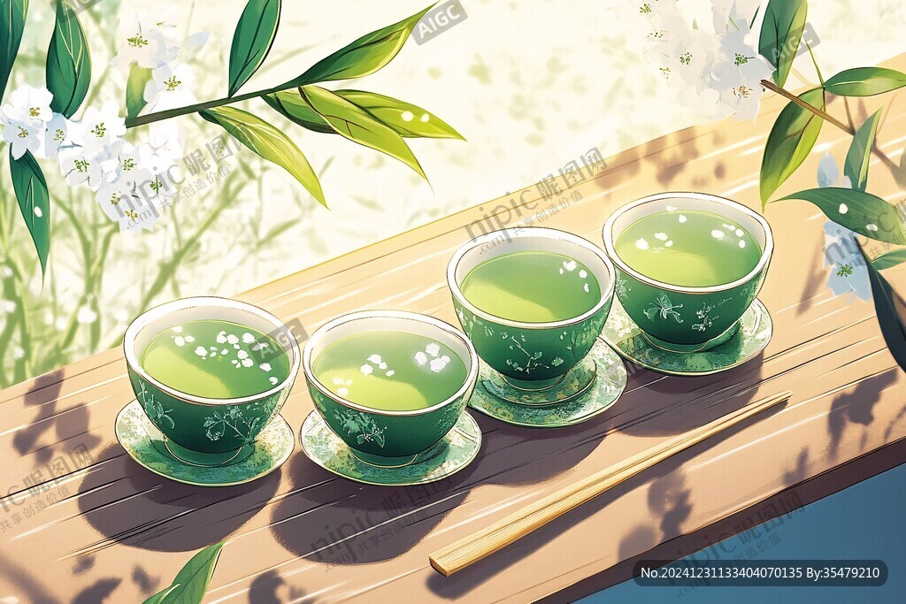 春茶插画