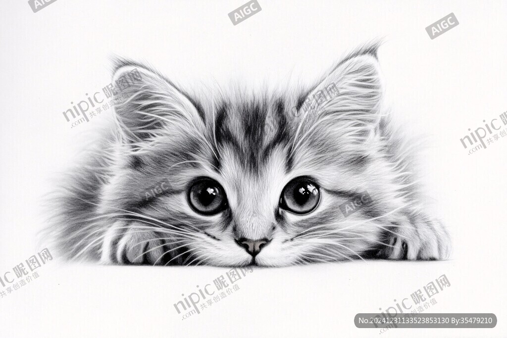 手绘小猫咪