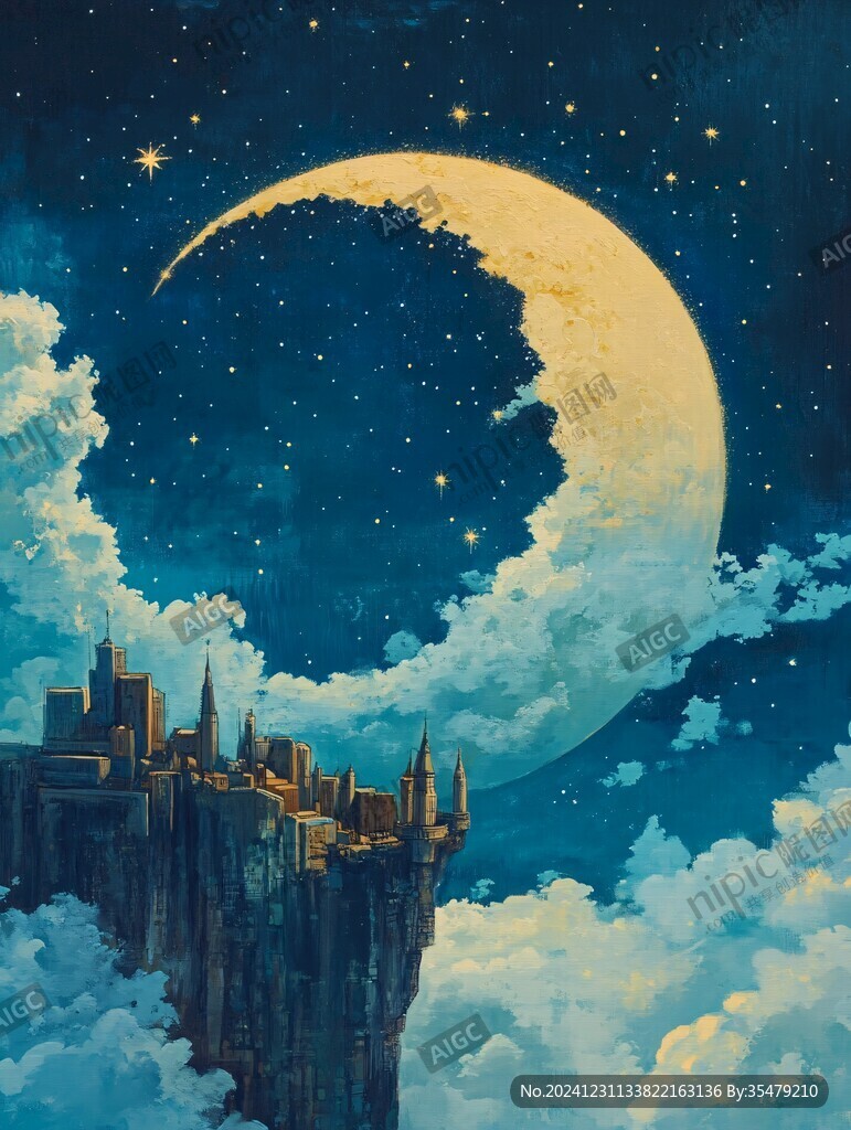 梦幻城堡插画