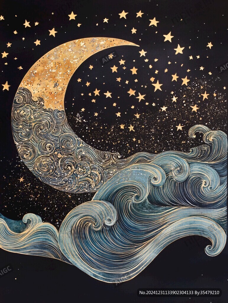 星月河幻想插画