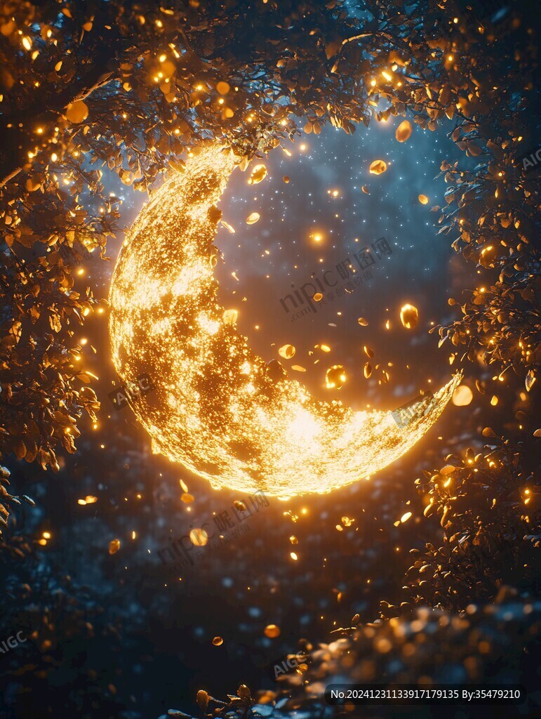 蓝月夜梦幻唯美奇幻