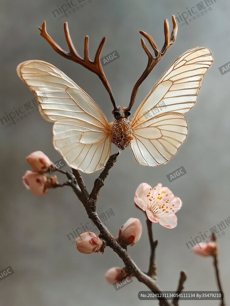 若虫蝴蝶白树