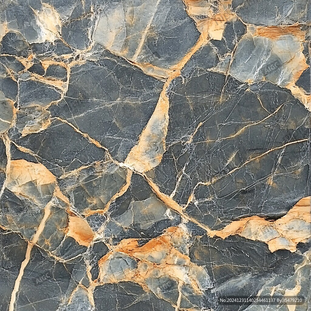 蓝底金线大理石