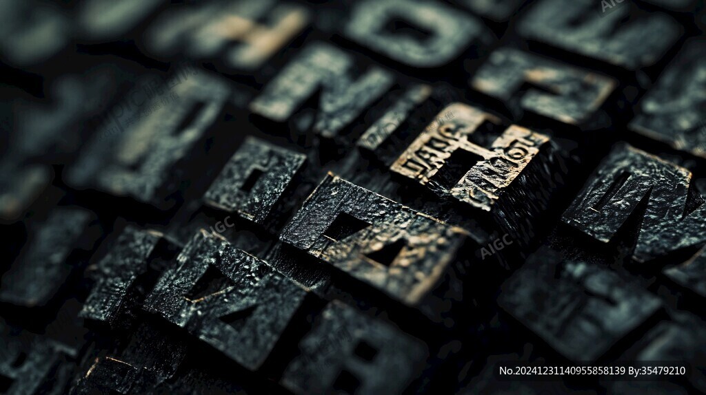 纹理立体字