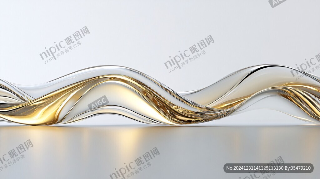 4d金色线条艺术