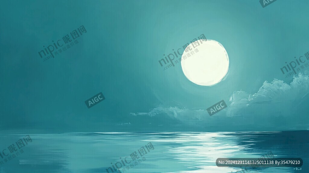 热情橙色静谧蓝色背景