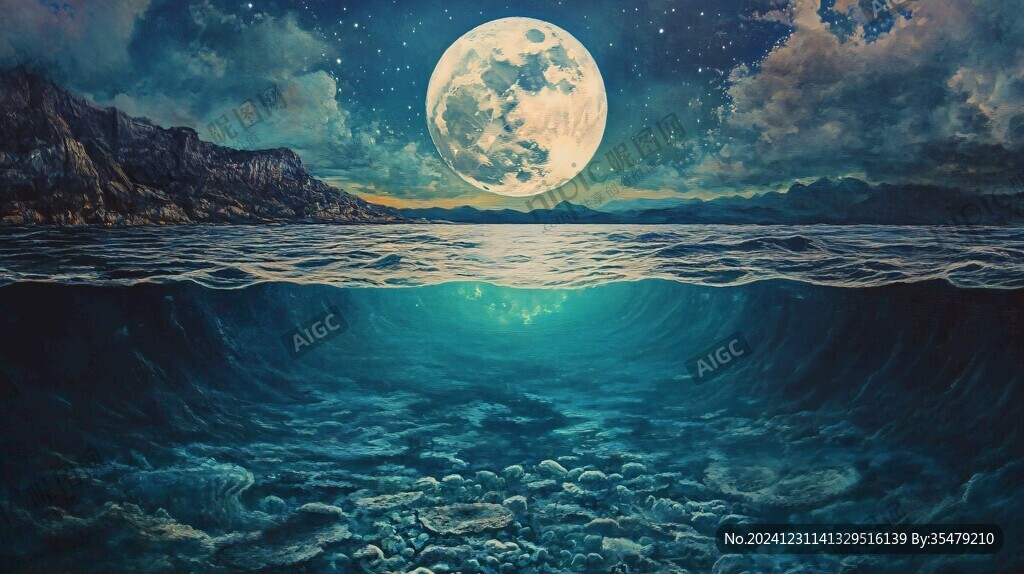 海洋流体画宇宙