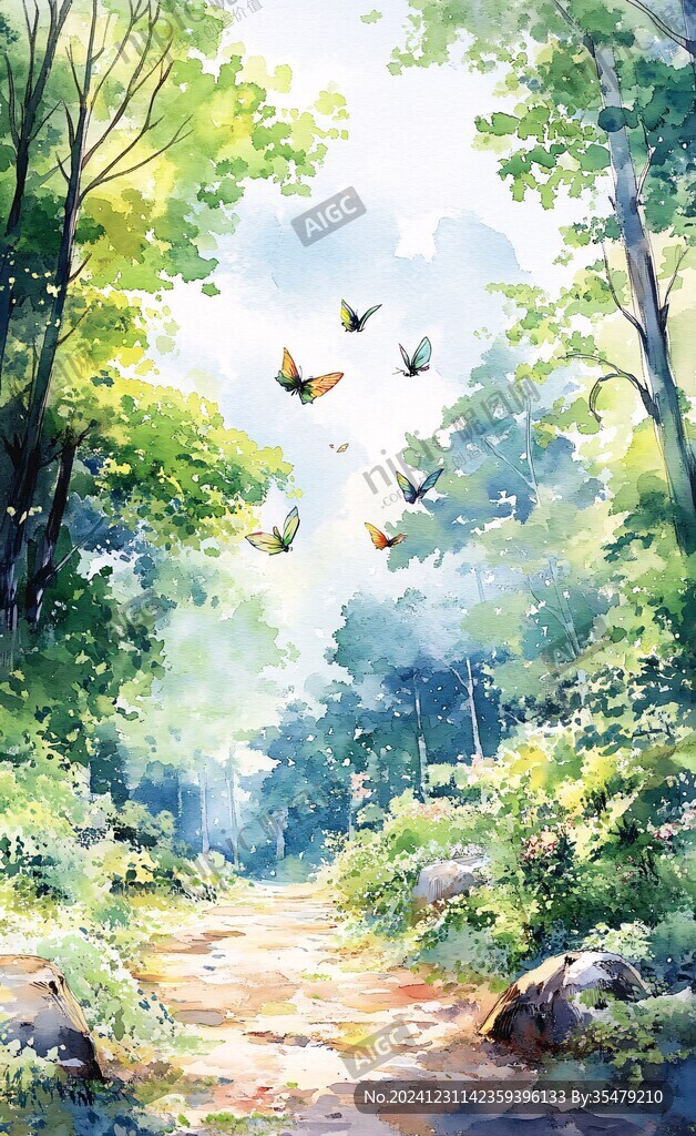 插画唯美风景