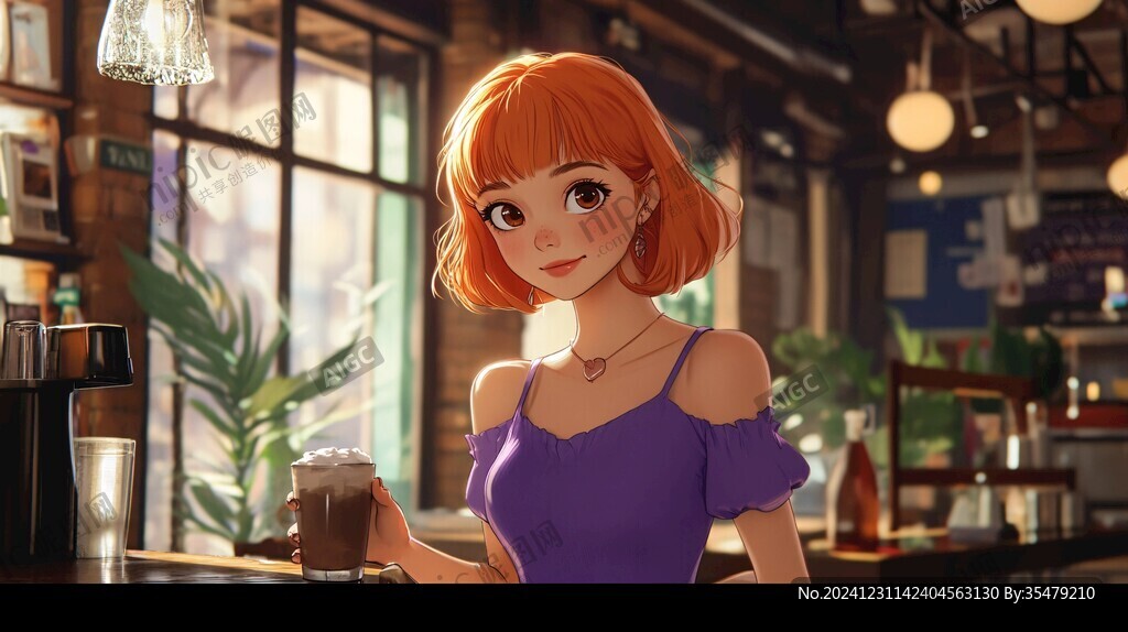 奶茶店小姐姐