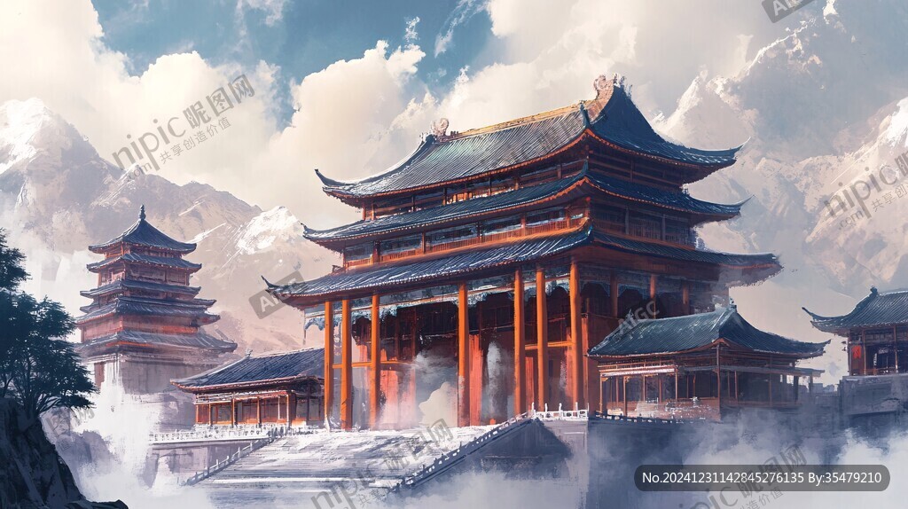 古风仙境天上宫阙