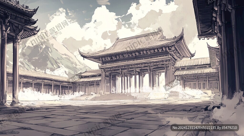 横店插画