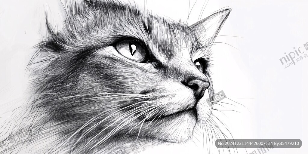 动物素描画