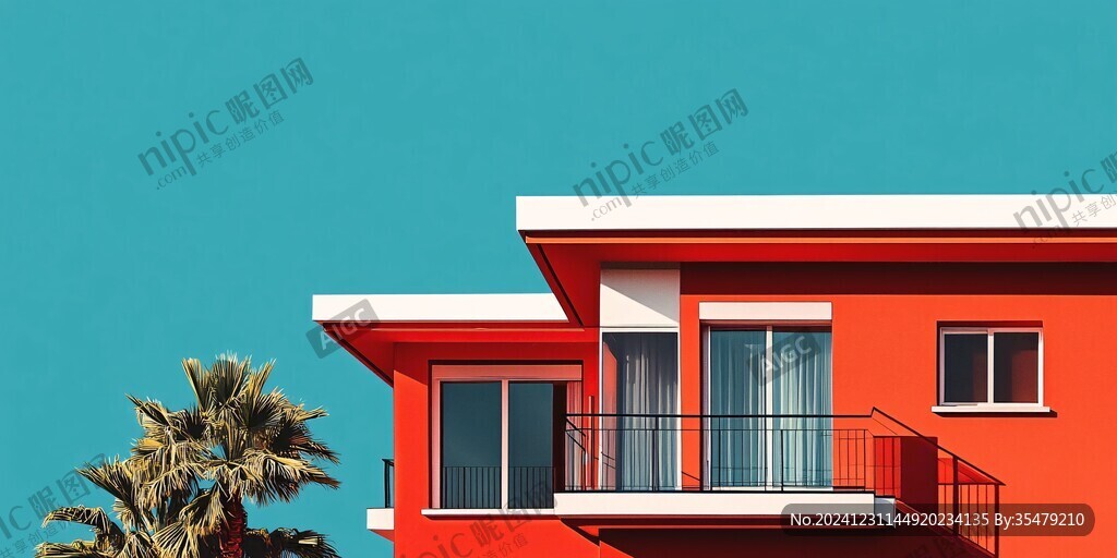 橘红色建筑物