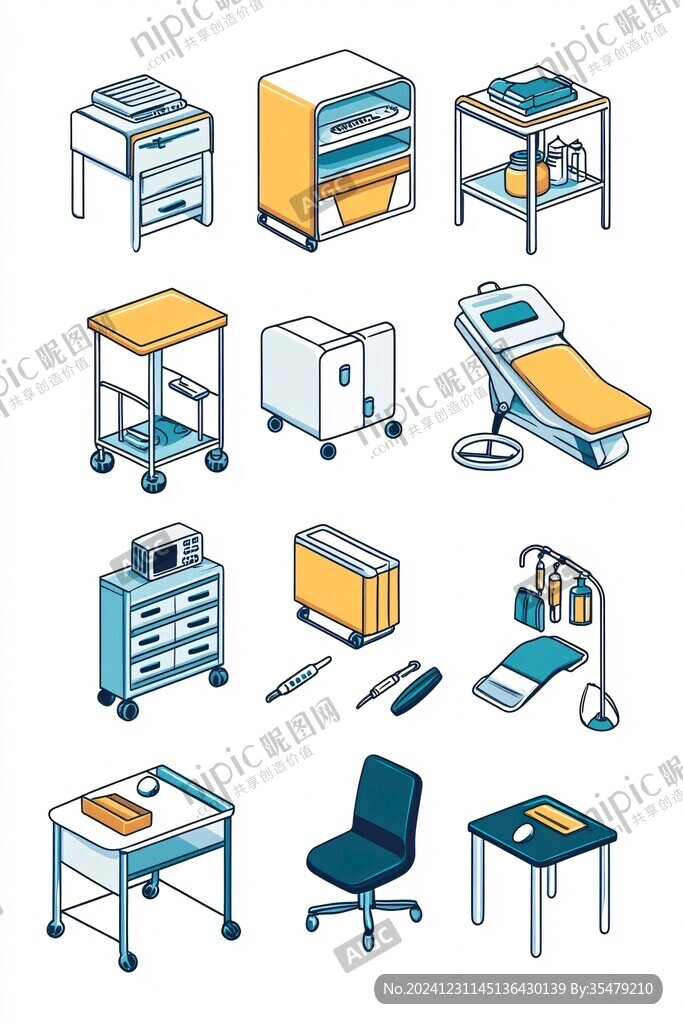 医疗器材插画