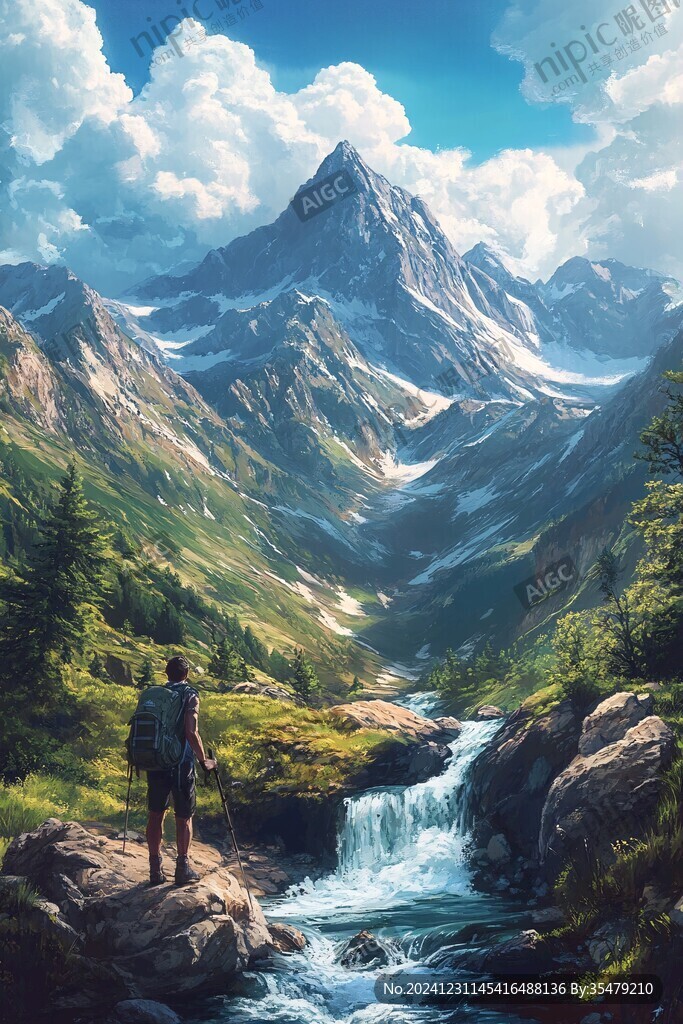风景厚涂