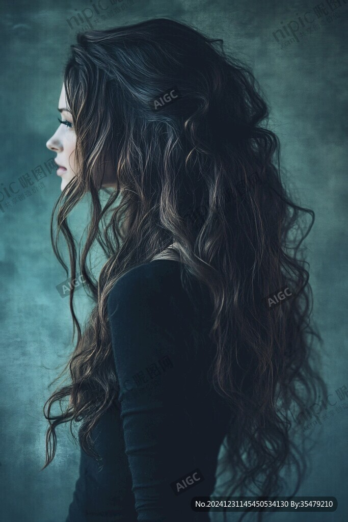 唯美女性侧面
