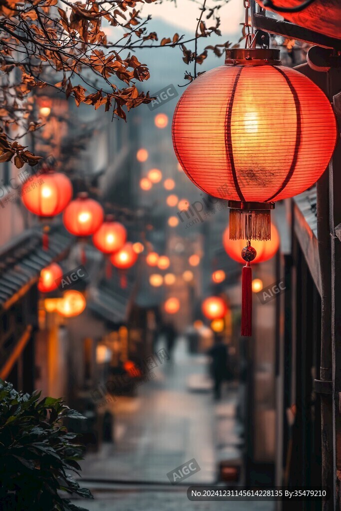 红灯笼巷道