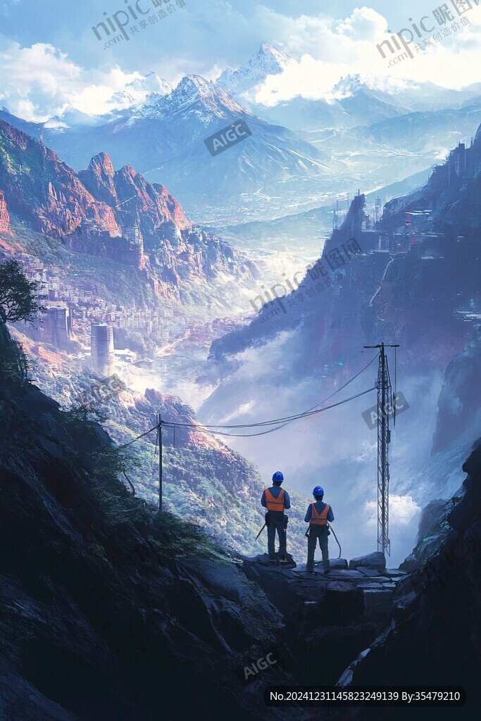 风景厚涂