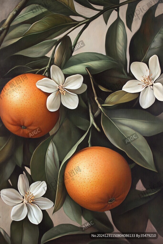 砂糖橘插画设计