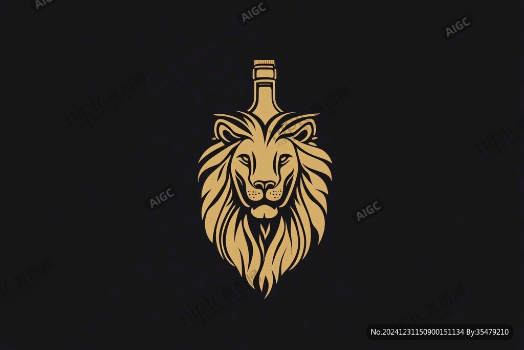 狮首logo设计
