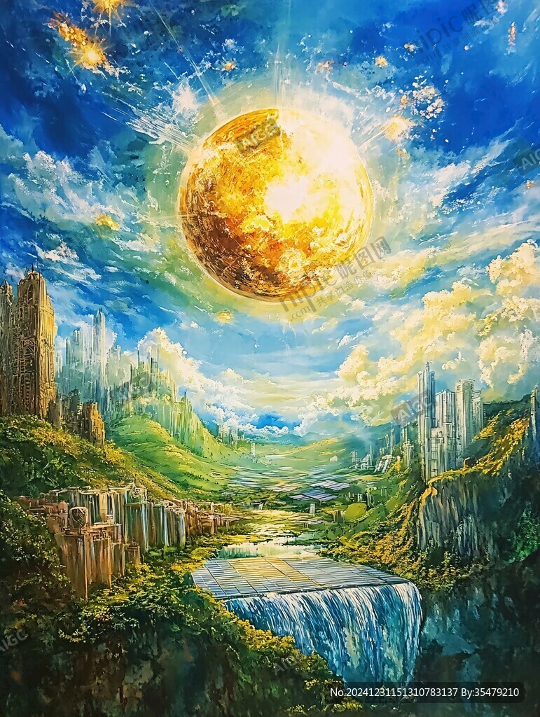 科幻油画油彩
