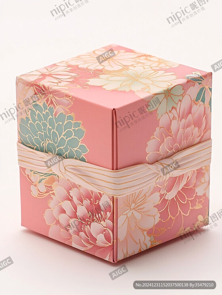 手绘花朵月饼礼盒