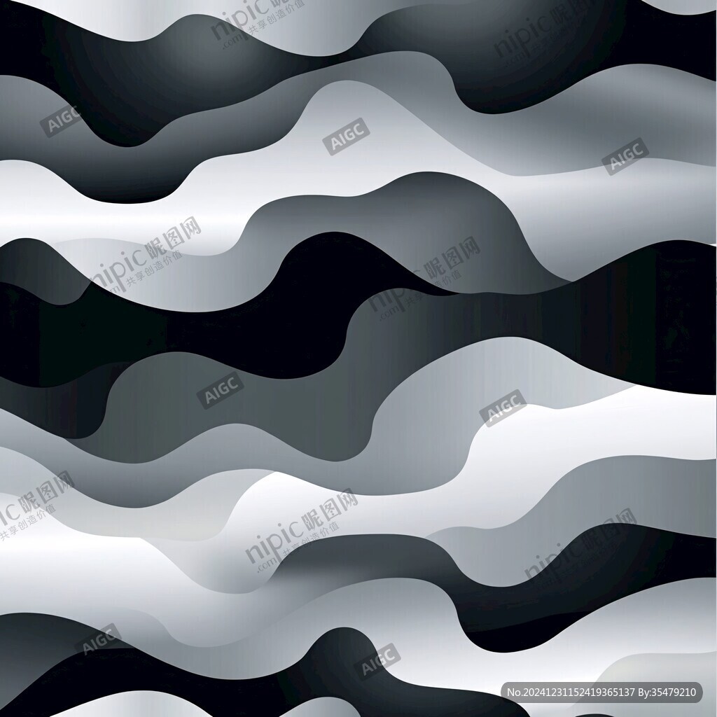 高级灰线条波浪纹理