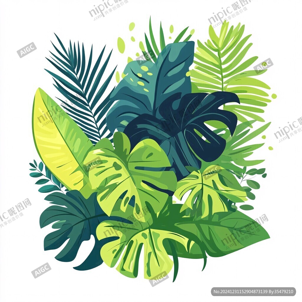 热带植物插画