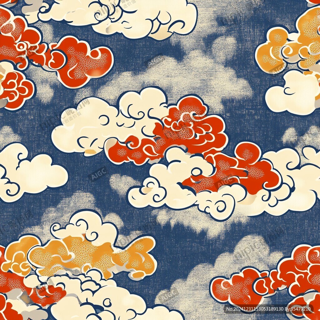 宋代云图高端云纹装饰
