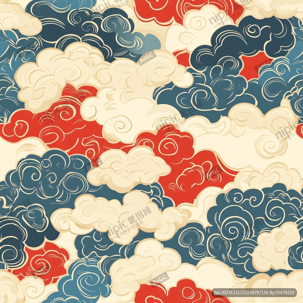 古典云纹底纹