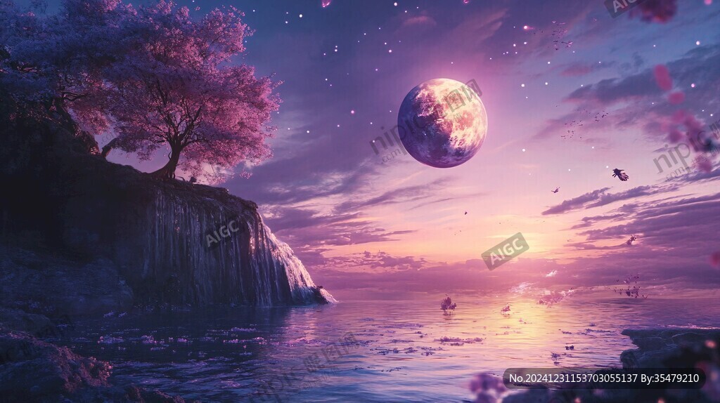 星月河幻想插画