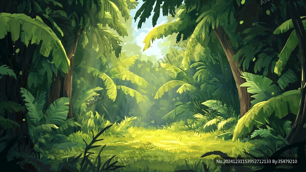雨林插画