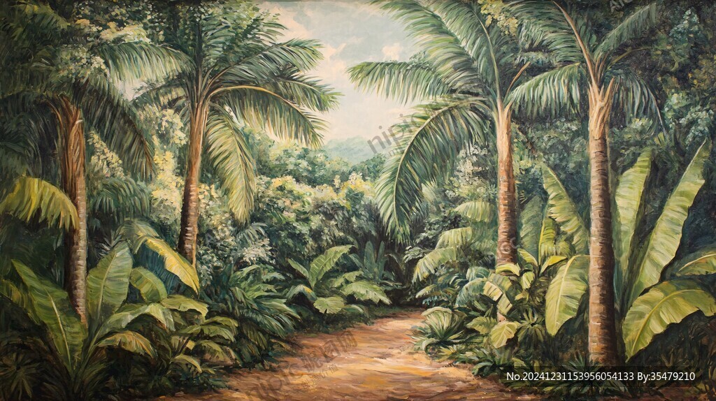 丛林油画
