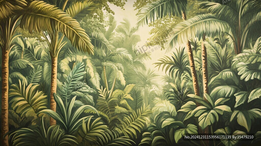 热带雨林插画