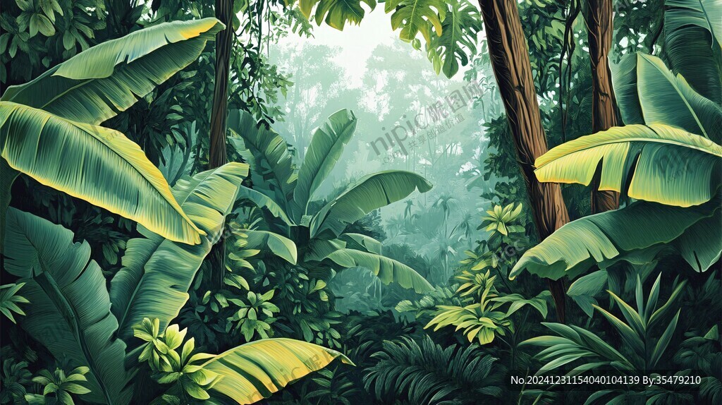 热带雨林插画