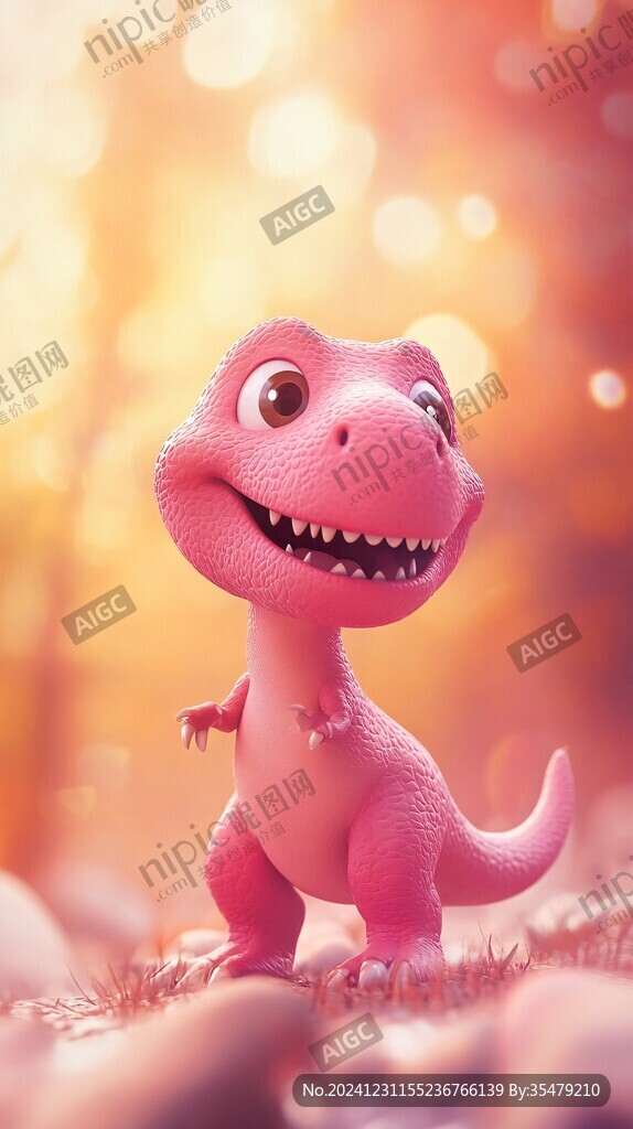 呆萌小恐龙形象