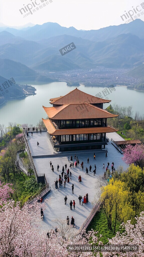 鳄湖春光