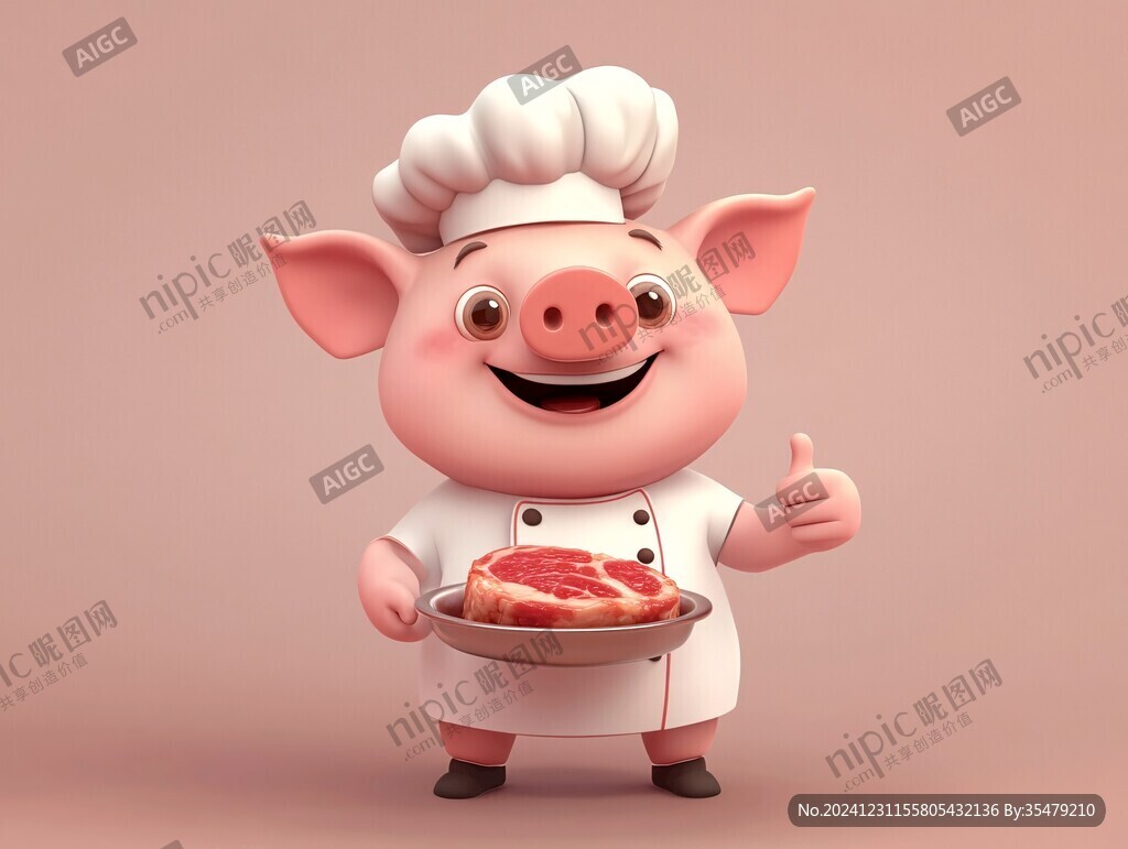 烤肉卡通人物ip