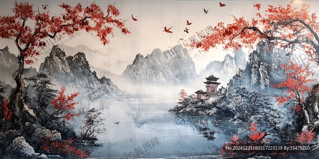 迎客松酒店客厅背景