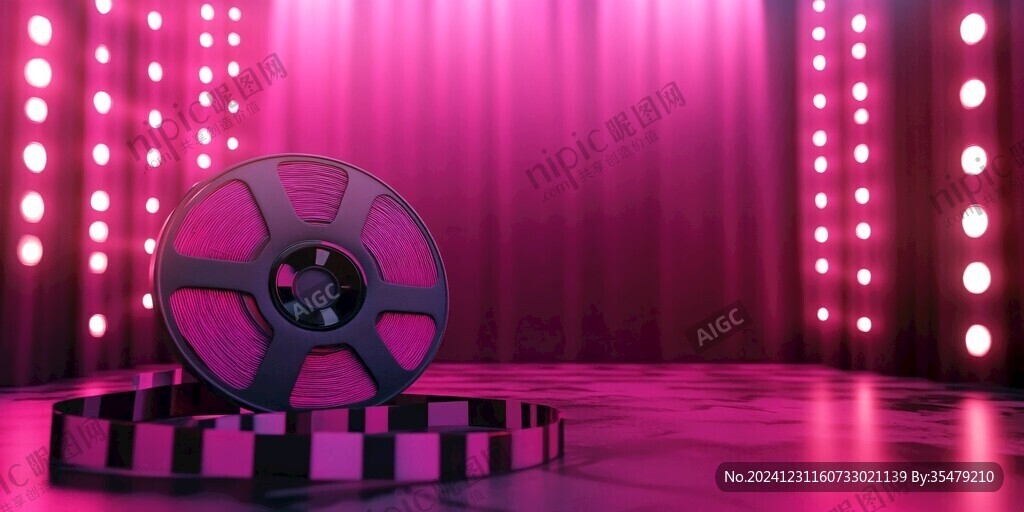 舞台电影院表演背景