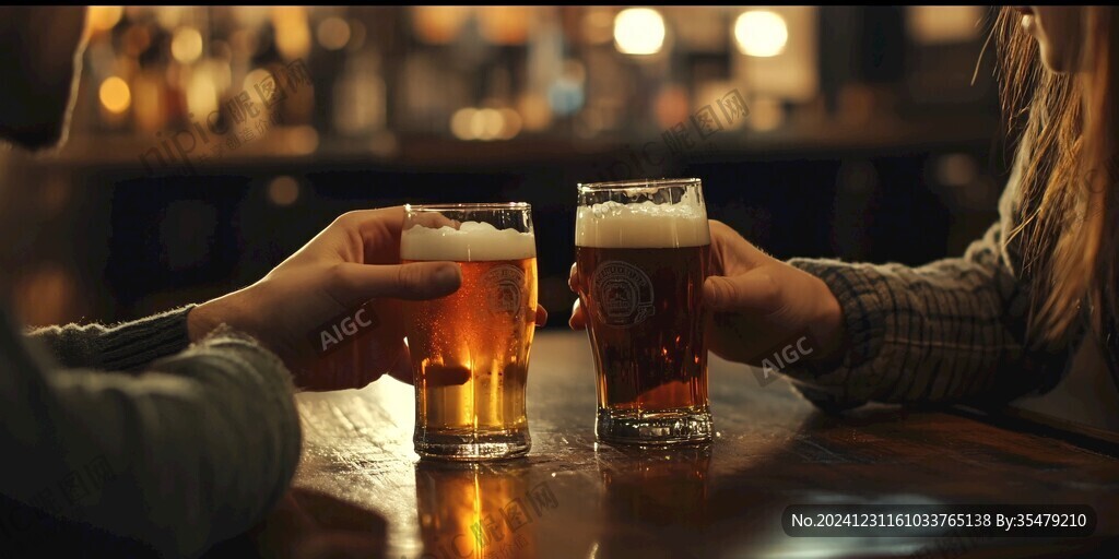喝酒啤酒白酒