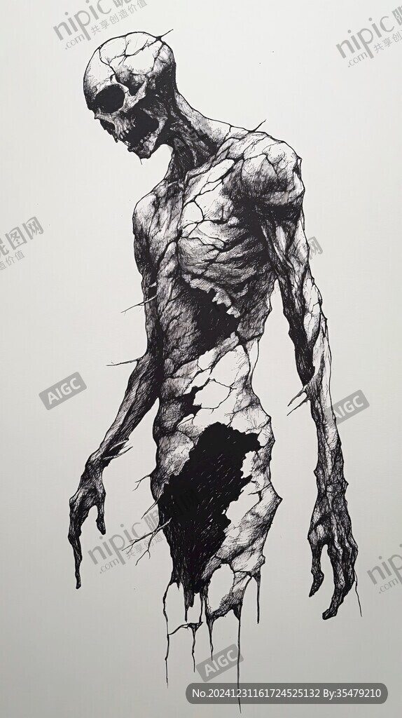 丧尸立体画