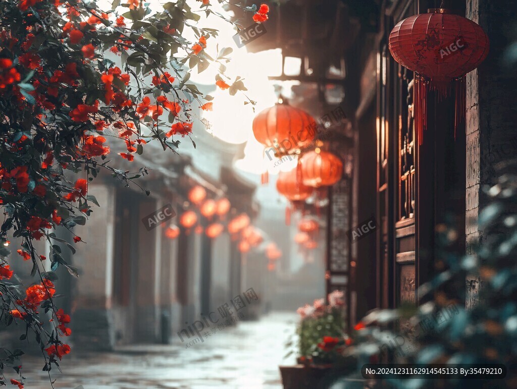 红灯笼巷道