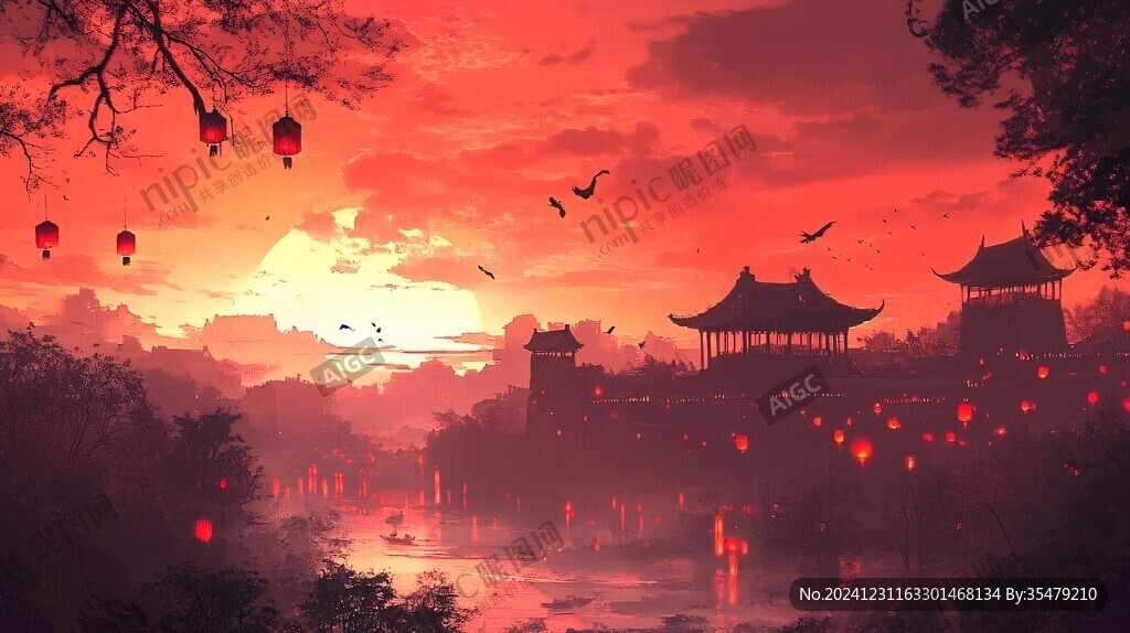 唯美古风场景