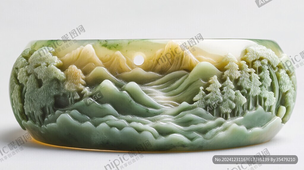 翡翠山水摆件
