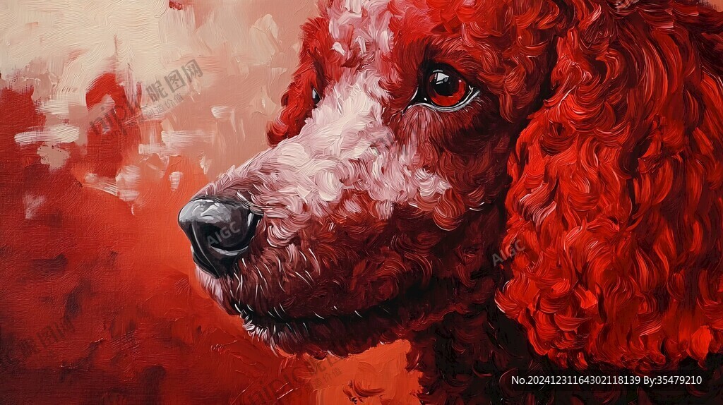 贵宾犬插画
