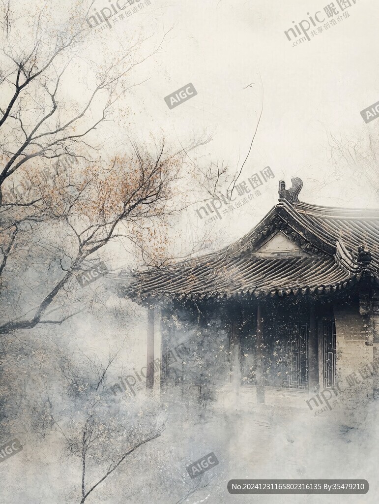 朦胧的楼阁
